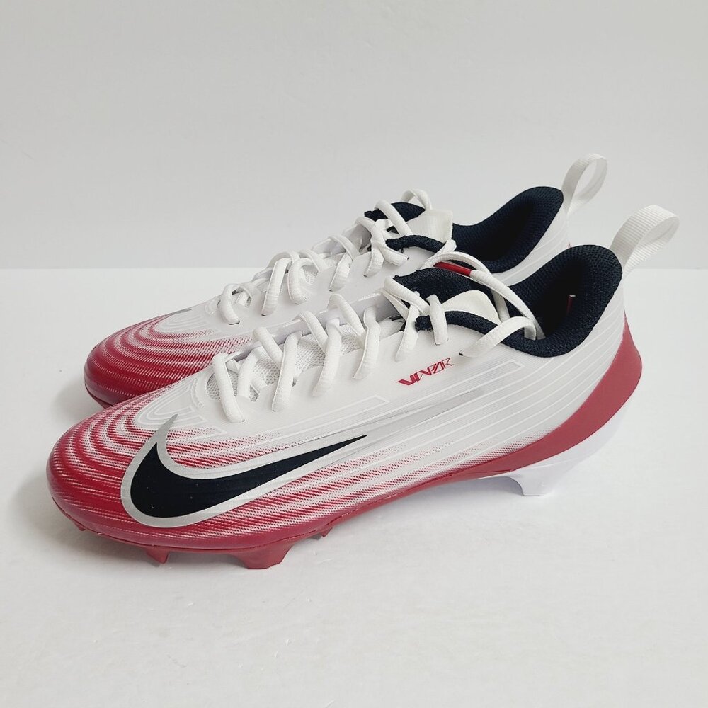 NEW Nike Vapor Speed 3 TB Football Cleats HM8849-102 Size 8 White Red #1
